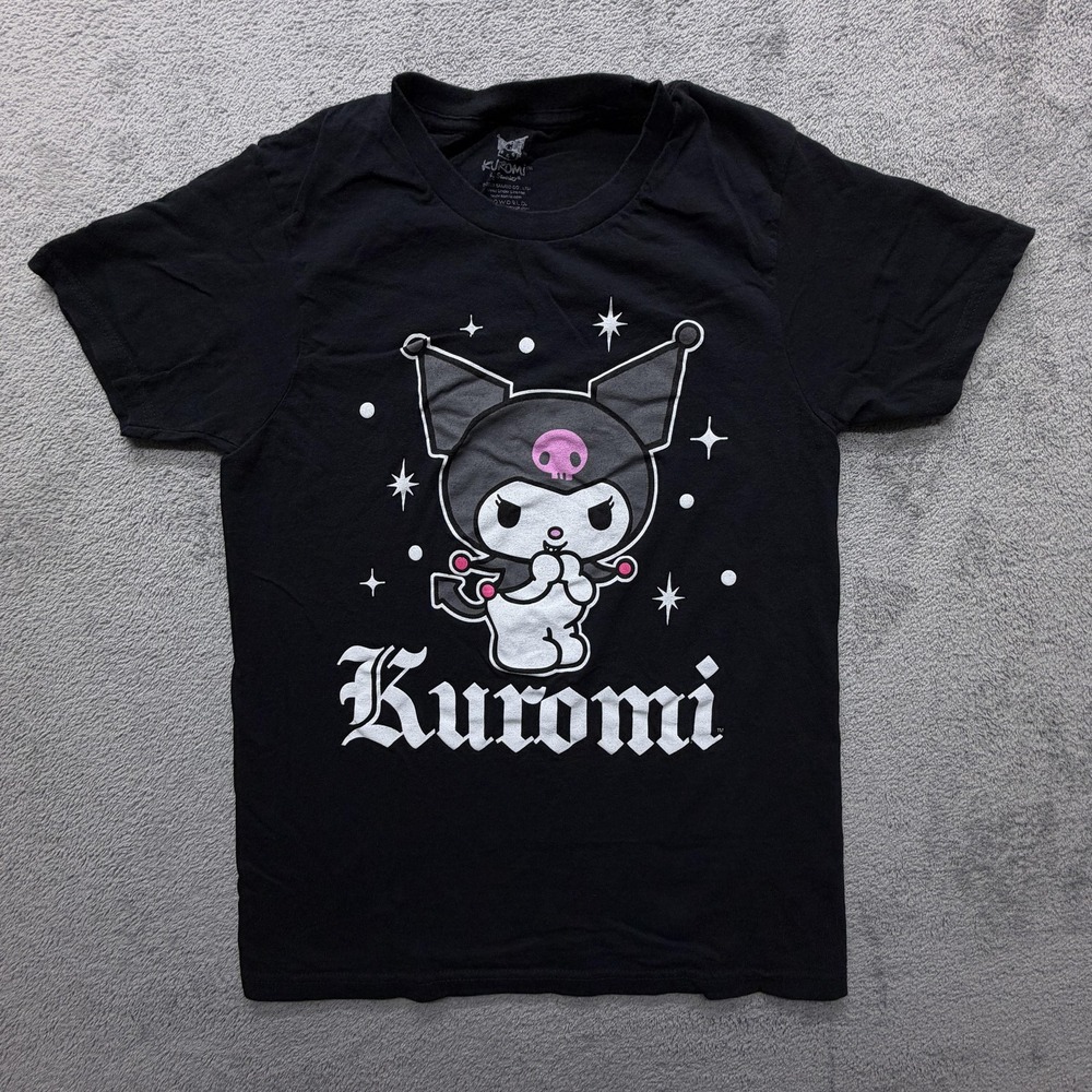 Kuromi Sanrio Shirt Womens Small Black Graphic Tee Bioworld Kawaii Anime Cute